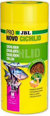 JBL PRONOVO CICHLID GRANO M корм в гранулах для цихлид 130г 250мл